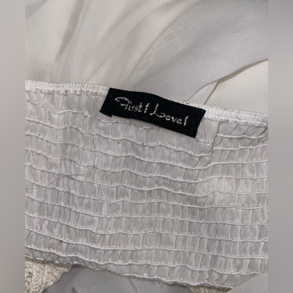 White Boho top - Picture 3 of 3